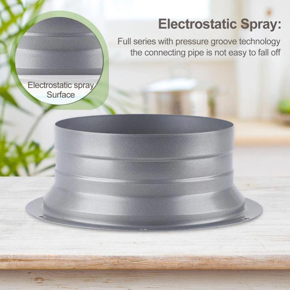 75-300mm Exhaust Duct Connector Flange Metal Pipe Air Vent Connector  Kitchen