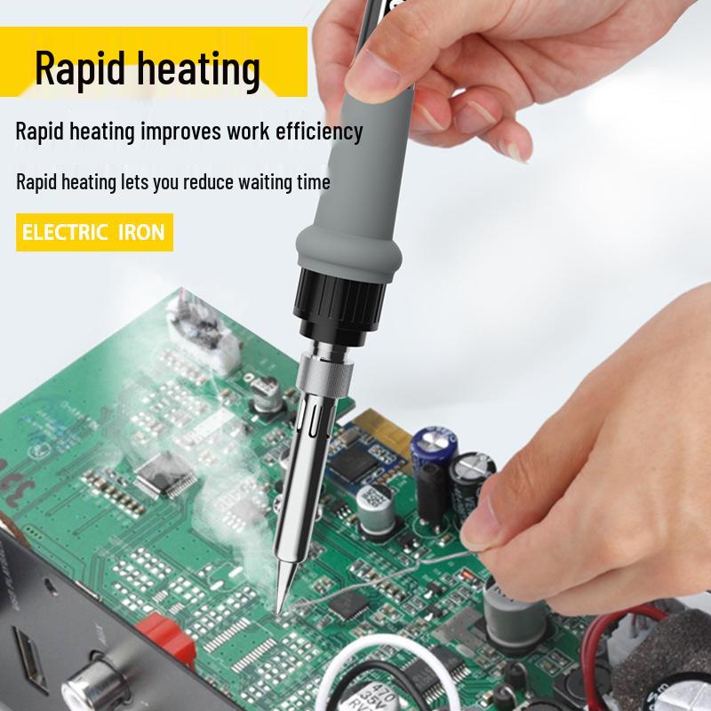 

Набір паяльника - 60 Вт, електричний зварювальний олівець з регульованою температурою для домашнього та промислового ремонту External Heating 60W No Lamp (Single Unit)