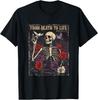Death To Life Christian Bible Vintage Gothic Skeleton BLACK T-Shirt