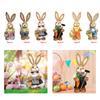 14 Inch Cartoon Easter Bunny Figure Rabbit Decoration Animal Art Crafts for Garden, Patio