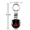 3D Metal Men Key Rings Car Emblem Keychain Car Accessories For Mitsubishi ASX Lancer L200 Pajero Sport Attrage Mirage Eclipse