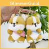 Cartoon Creative Corgi Dog Plush Toy Bag Keychain Pendant Decoration Small Gift