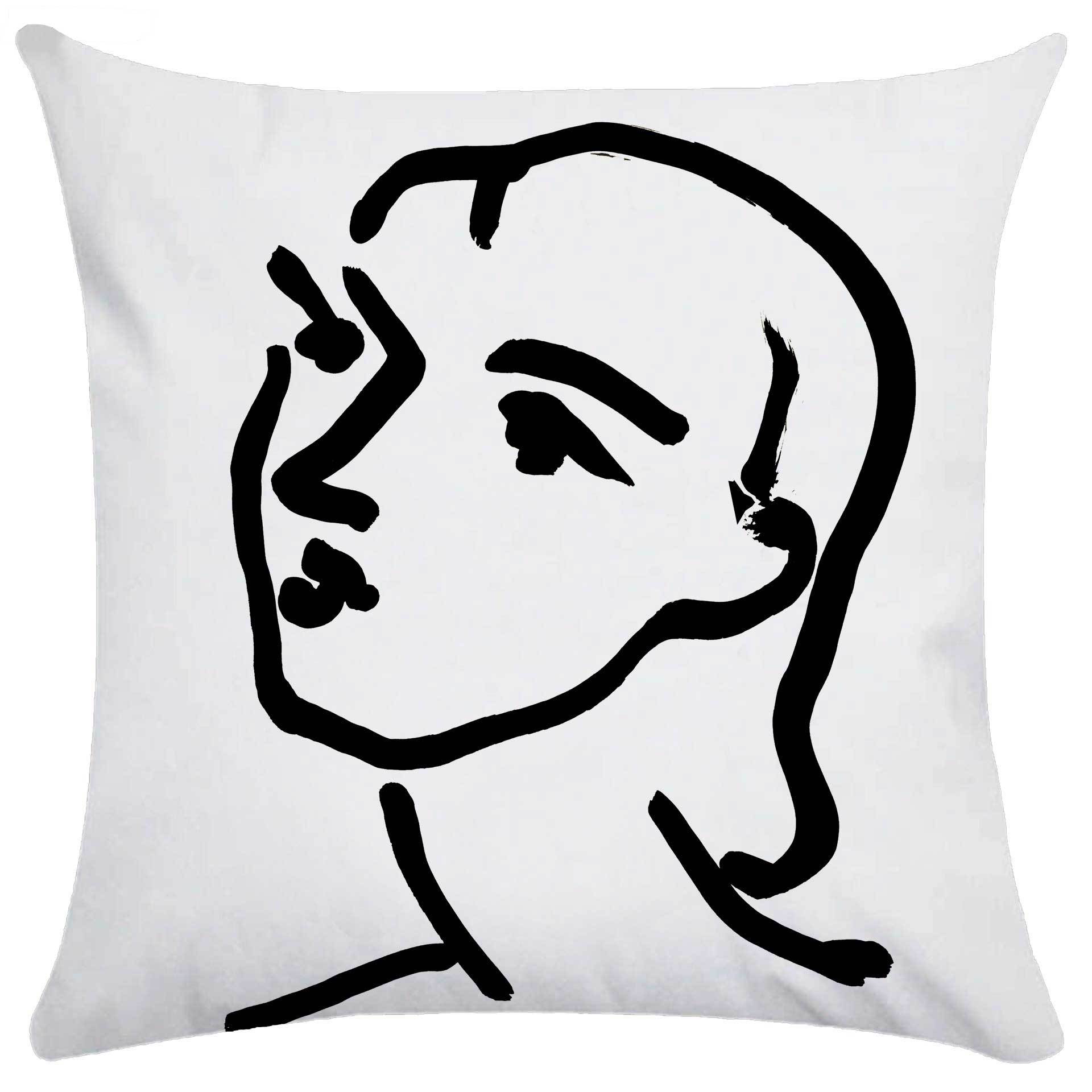 

Скандинавская подушка Инс Легкий Роскошный Стиль Наволочка Ретро Искусство Абстрактная Синяя Подушка Цветок Диван Спинка 45cm throw pillow cover without core