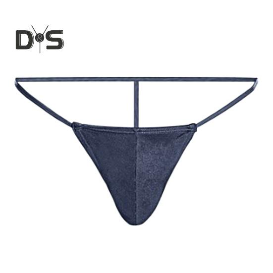 Sexy Herren-Tanga, niedrige Taille, U-konvex, T-String-Stil, atmungsaktive Unterwäsche, freie Bewegung, einfarbige Slips für den Alltag