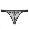 Men Briefs Stretchy See-through Low Waist No Bound Feeling Mesh Men Underpants Inner