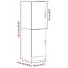 VidaXL Kitchen Cabinet White 38x41.5x131.5 Cm Engineered Wood 860112