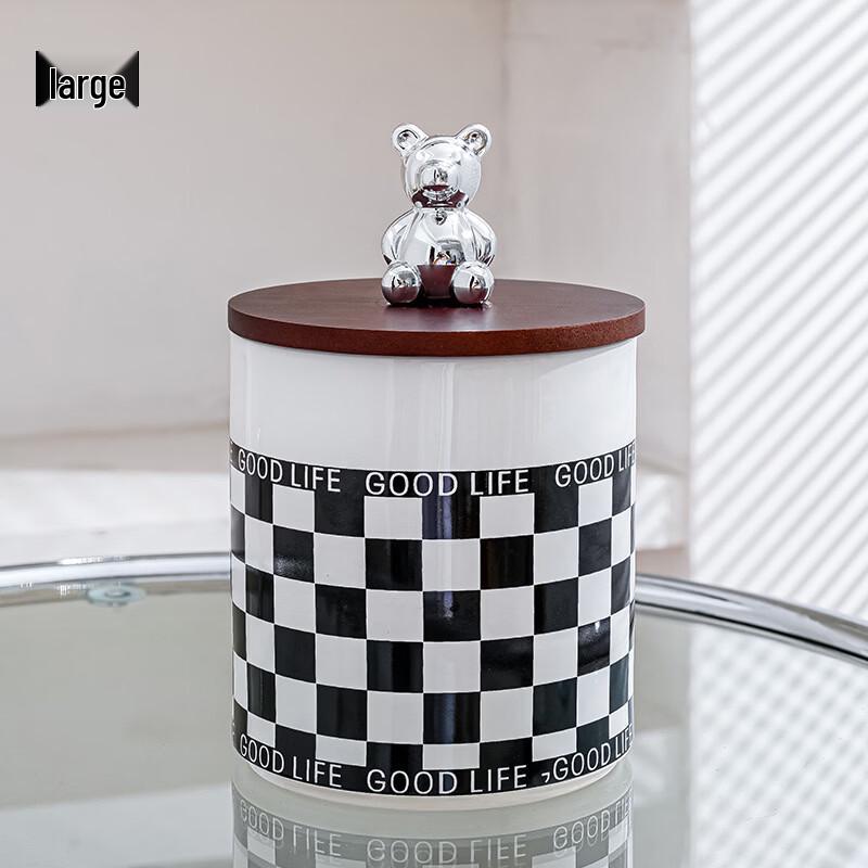 ZISIZ Ceramic Food Storage Jar with Lid