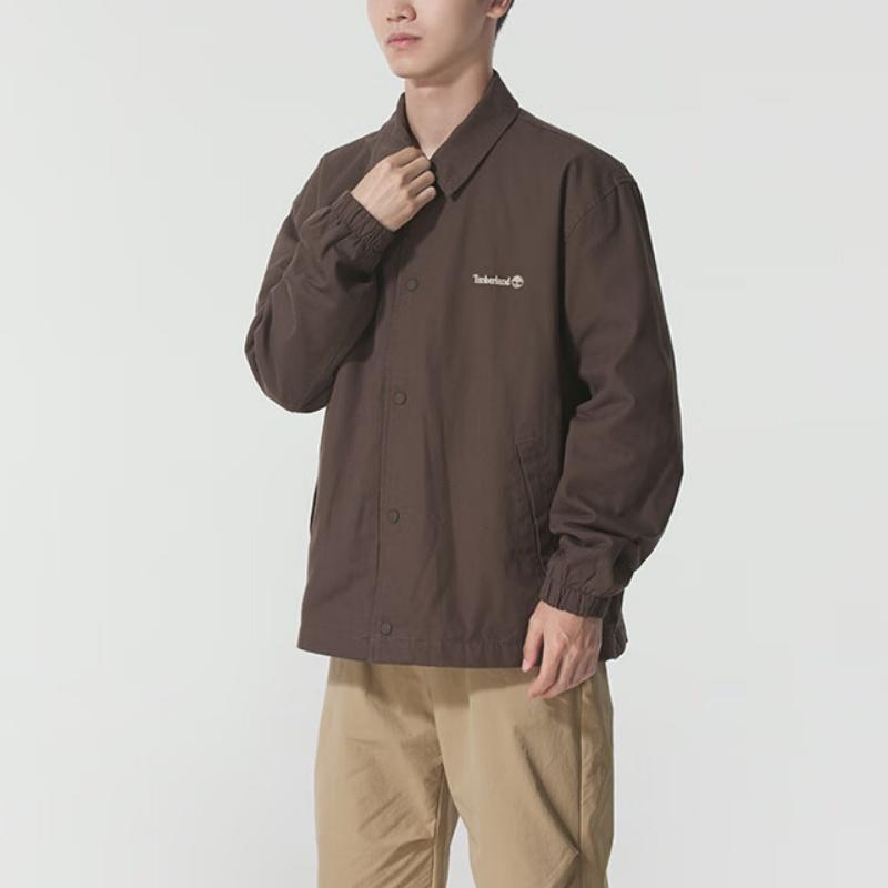 Timberland Men's Casual Coach Jacket Brown A5N46-243