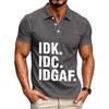 Men's Casual Letter Print Short Sleeve T-Shirt for Everyday Wear