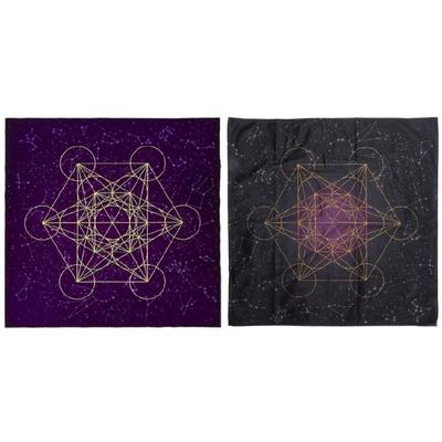 Tarot Card Tablecloth Metatrone Astrology Divination Altar Cloth Tarot Card Mat