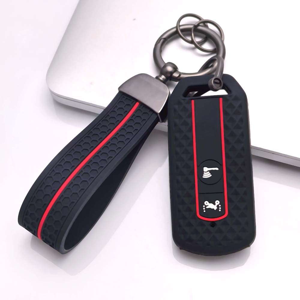 Anti-Slip Silicone Key Case with keychain For Honda PCX 125 150 160 ADV 150 160 SH125 SH150 Vario Click 150 160 Scooter Smart