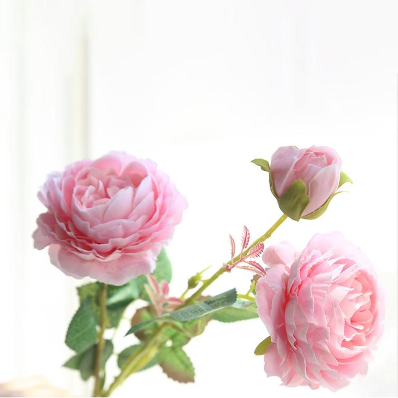 1PC Vintage Home Decor Rose Bouquet Artificial Flowers Silk Wedding Accessories Fake Plants