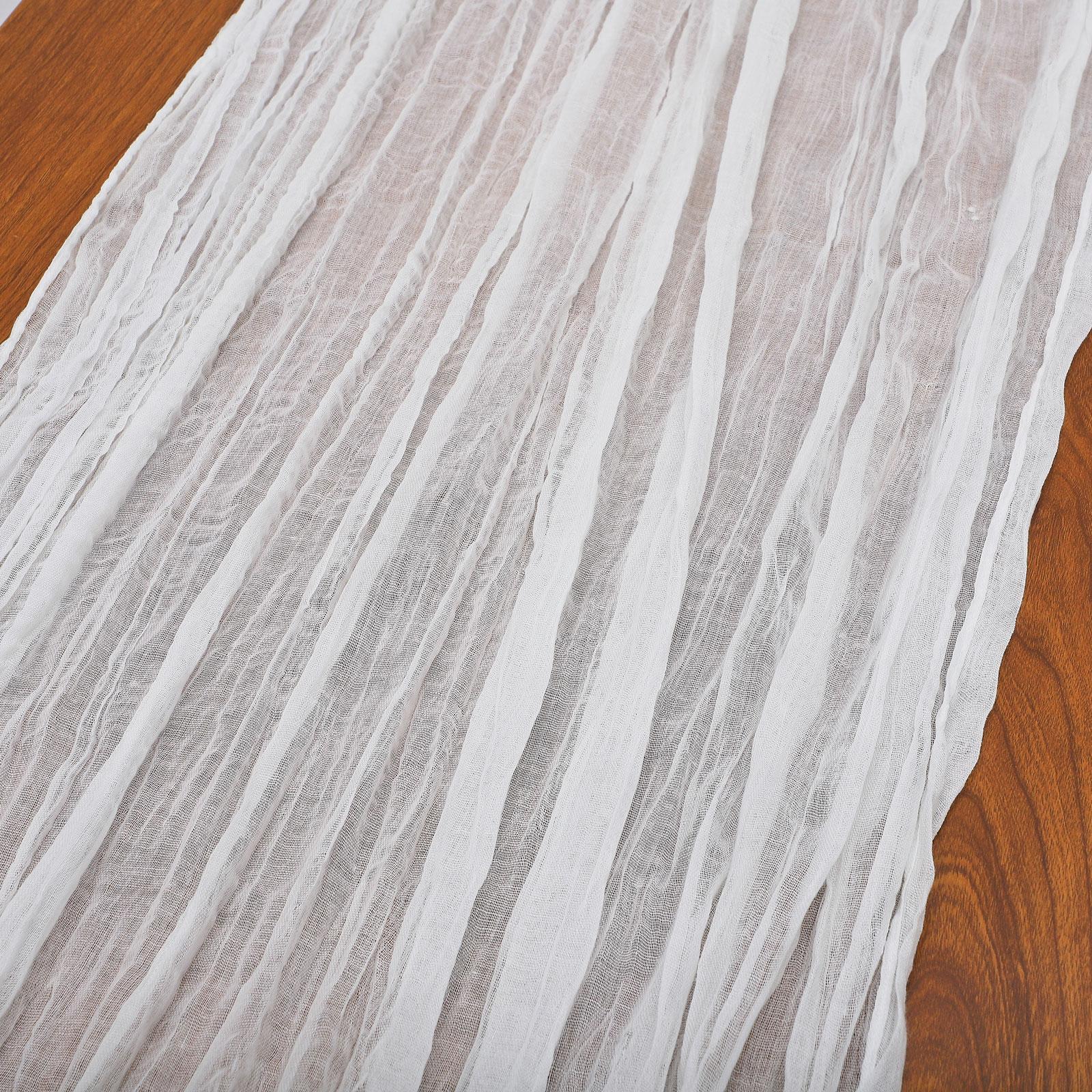 

Скатерть-дорожка Красивая Складная Мягкая Марля Декоративная Скатерть-дорожка для Свадебной Вечеринки Детского Праздника Type 3