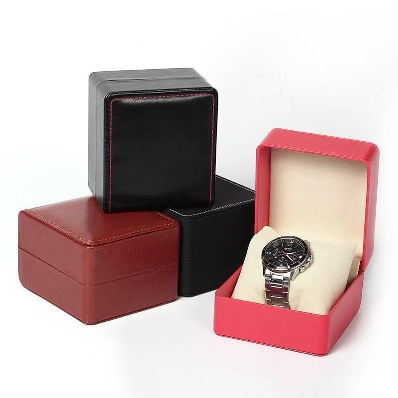 Round Corner PU Leather Watch & Jewelry Display Gift Box