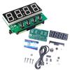 1 Set Multifunctional Diy Alarm Clock Kit Dc 5V Mini Weather Clock Soldering Practice Electronic Diy Digital Clock Kits