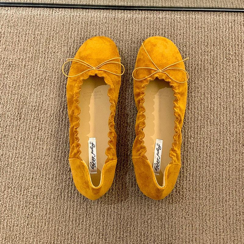 Fashion Fashion Slip On Women Flats Shallow Shoes Soft Casual Female Butterfly-Knot Footwear Round Toe Ladies Flats With Shoes