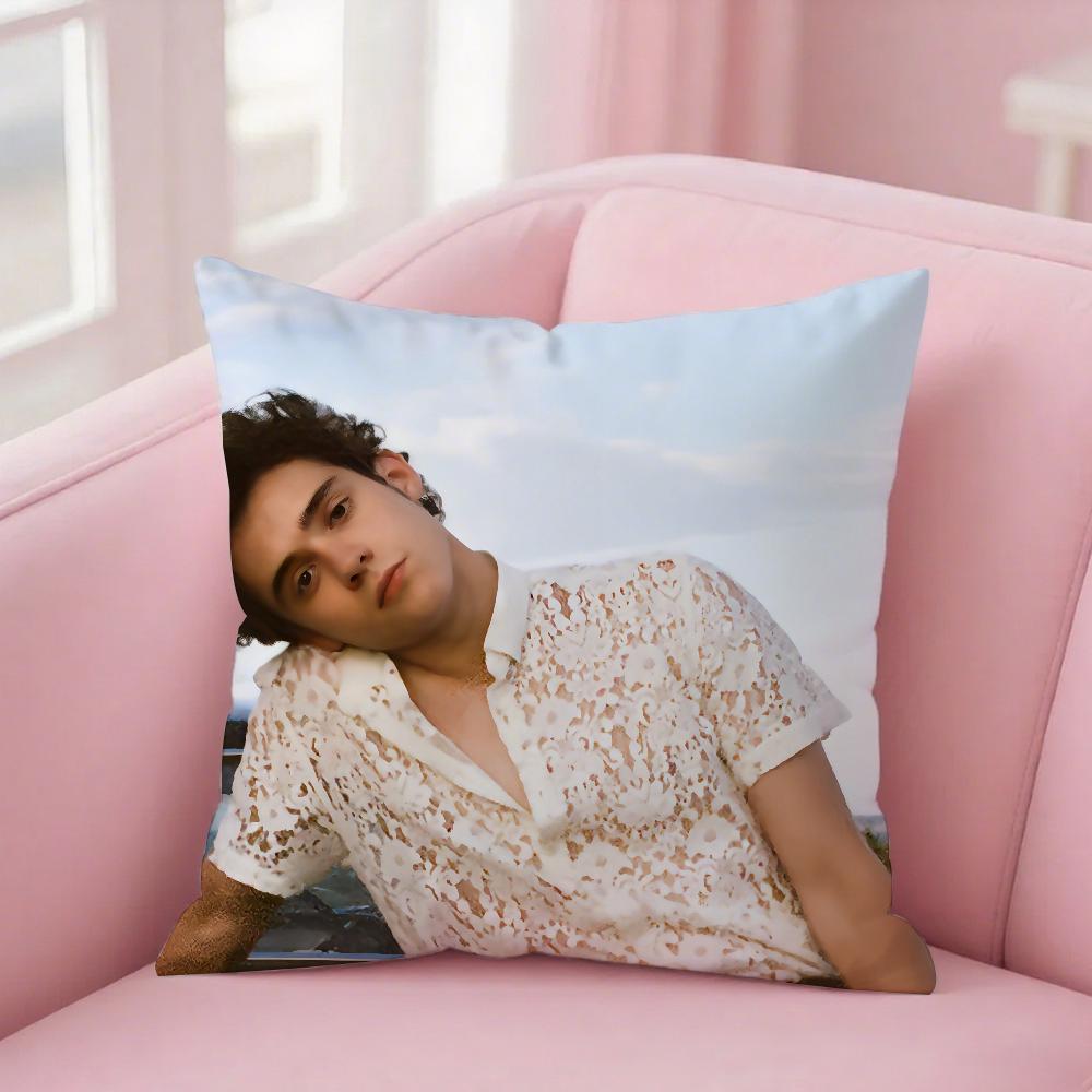 Singer Joshua Bassett The Golden Years Pillow Case Square Double-Sided Printing Short Plush Sofa Cushion Cover Bedroom Bedside 12x12Inch