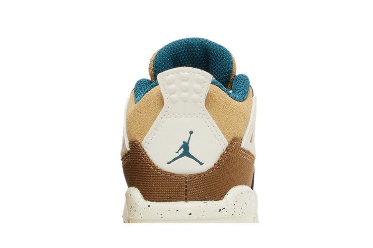 Kids' Sneakers Jordan 4 Retro Cacao Wow (TD) Cacao Wow/Geode Teal/Ale Brown/Twine/Sail/Luminous Green