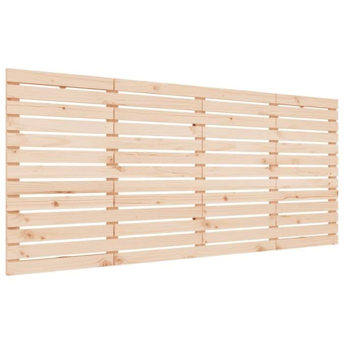 VidaXL Tête de lit murale 186x3x91,5 cm Bois massif de pin 824703