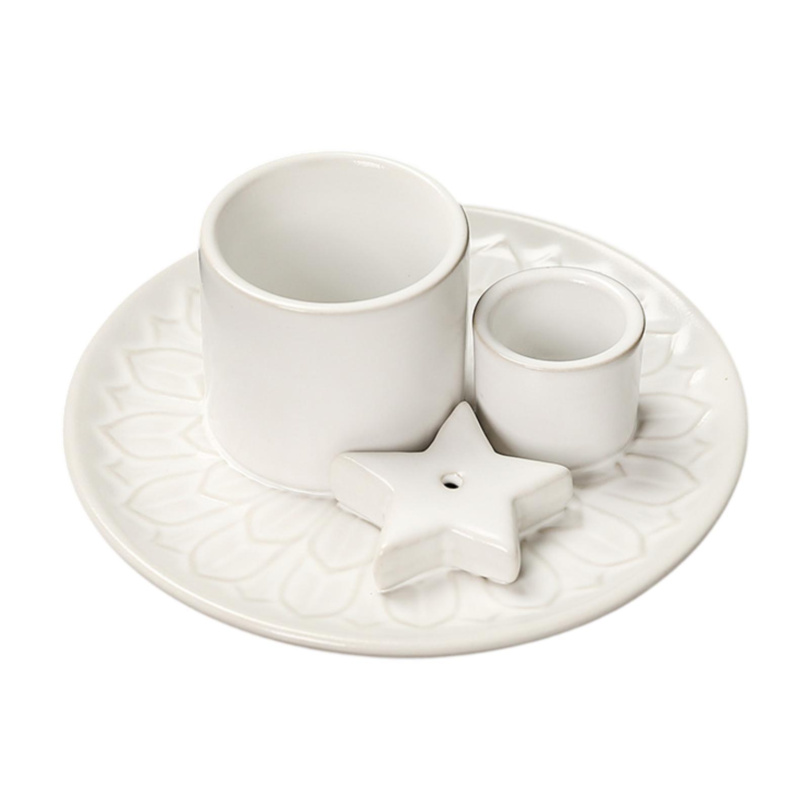 

Incense Candle Holder Sage Holder Modern Decoration Incense Burner Palo Santo белый