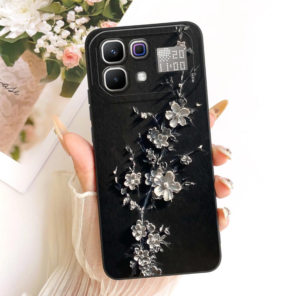 For Infinix Note 60 Pro Note60 Cute Cat Flower Cartoon Phone Case For Infinix Note 60 60Pro 5G Soft Silicone Covers Bumpers
