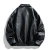 Collar Leather Jacket, Men's Spring and Autumn Coat, Windproof Top, Casual Top