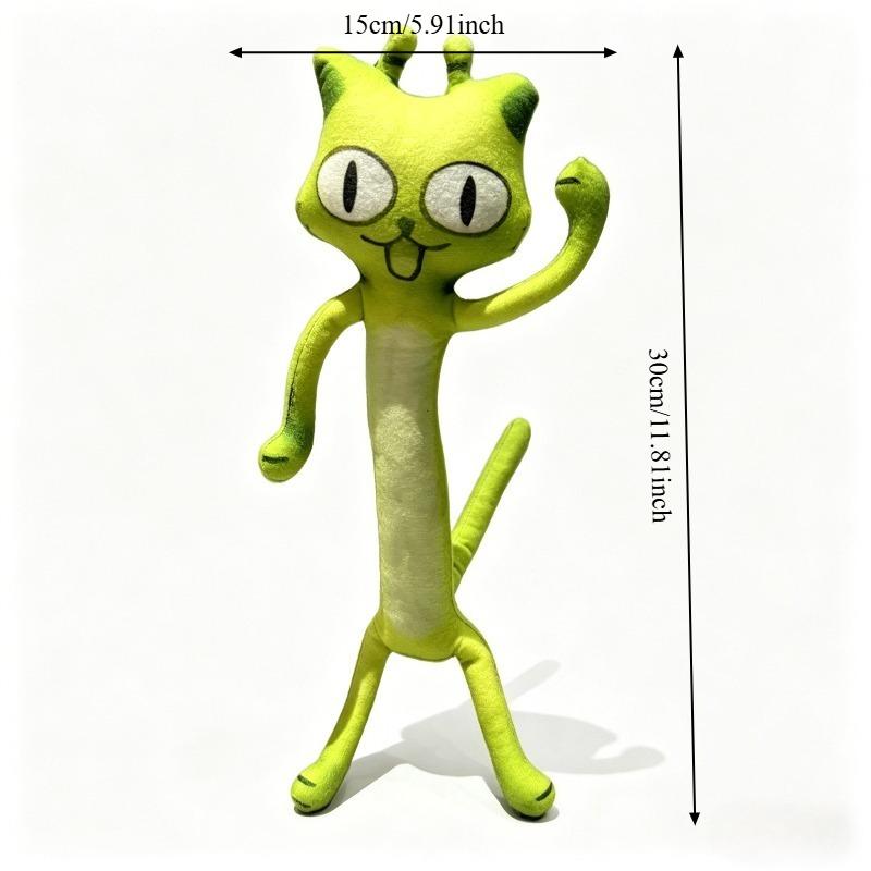 

Toys Alien Cat Meme Plush Toy Fun Alien Cat Wire-core Bendable Poseable Companion Toy Holiday Gift Present Decor Ornament for friends