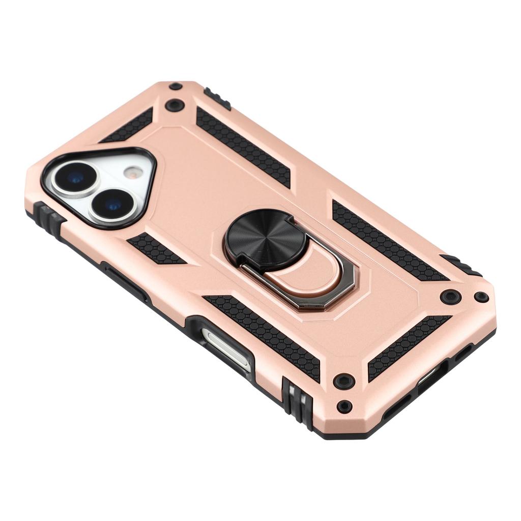 For iPhone 17 Case with Shoulder Strap Kickstand PC+TPU Phone Cover