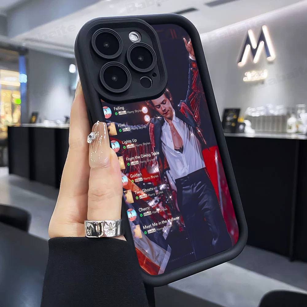 H-Harrys Music Styles TPU Phone Cover For iphone 17 16 15 14 13 12 11 Pro Max Plus Case Cover iPhone 14