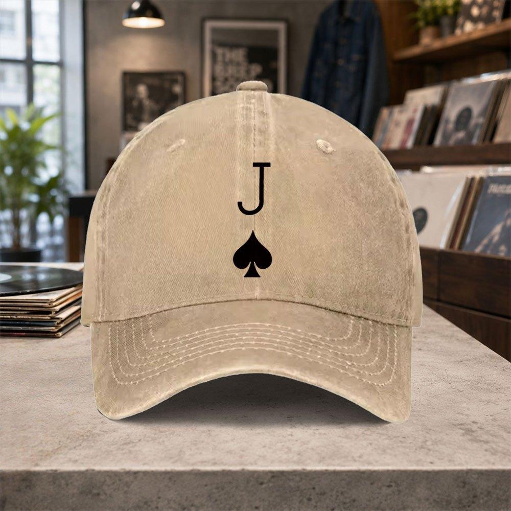 Jack of Spades Poker Baseball Cap Unisex Adjustable Hook Loop Hat for Unisex Women Lightweight Casual Outdoor Daily Wear