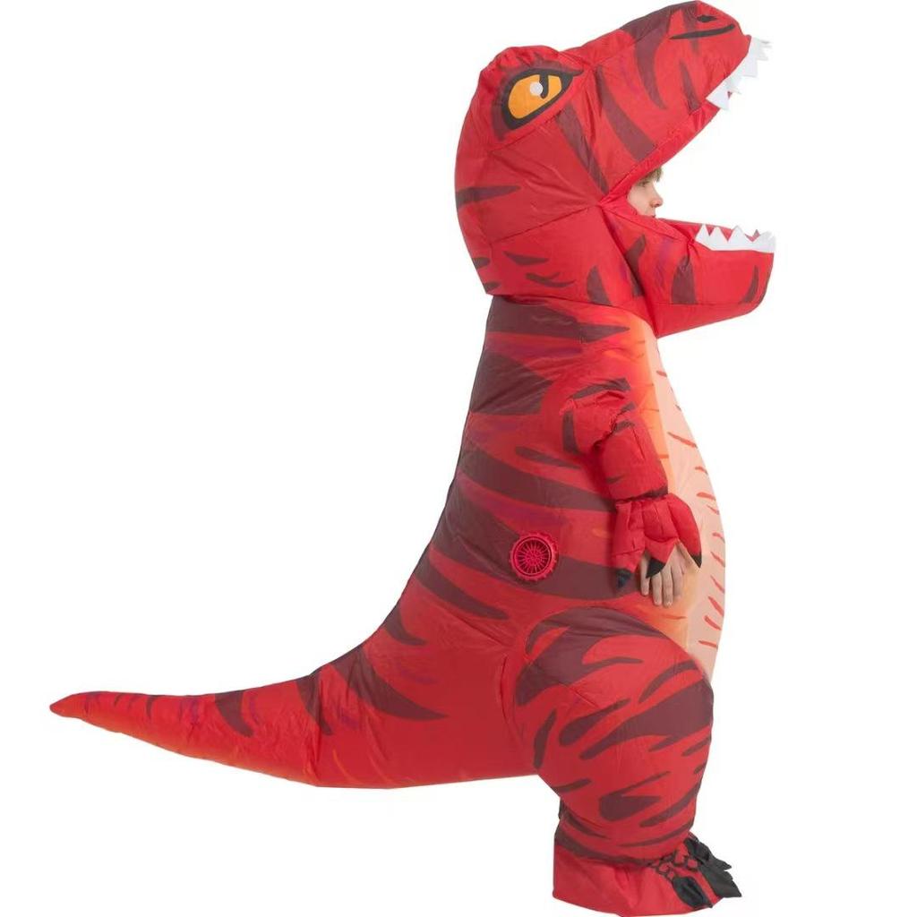 Halloween T-Rex aufblasbares Kostüm für Erwachsene & Kinder - Dinosaurier Cosplay Anzug