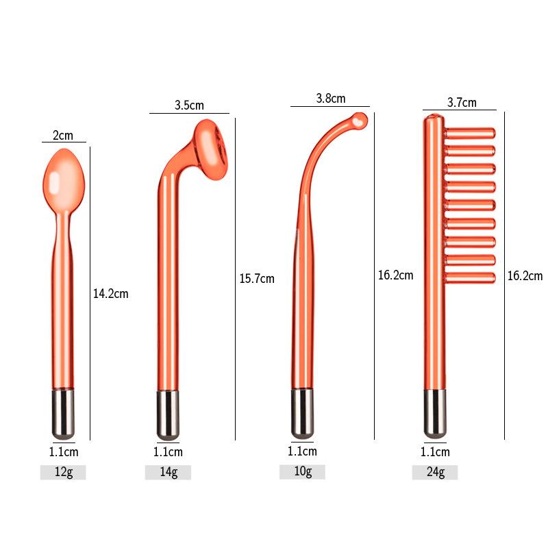 

High Frequency Replacement Electrodes Glass Tube Facial Electrotherapy Wand Acne Spot Remover Beauty Device