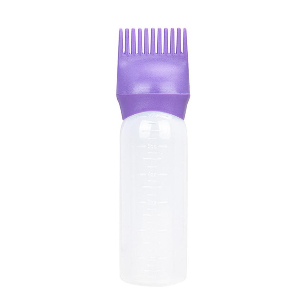 Multi-Color Hair Dye Bottle with Comb & Scale - Easy Press Application