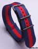 Black Nylon & Canvas Watch Strap with Vacuum-Plated Buckle