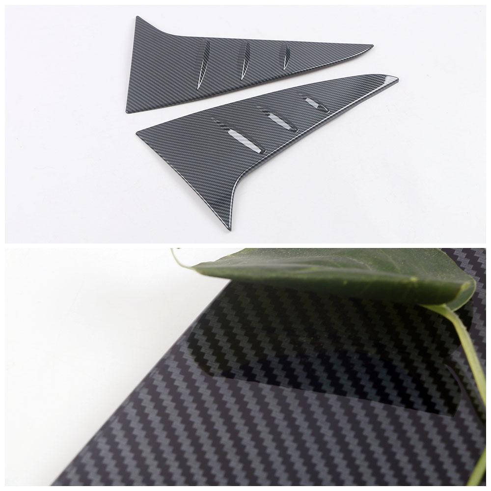 For Toyota Sienna 4th 2024 2024 2024 Car Styling Carbon Chrome Rear Window Spoiler Side Wing Triangle Cover Trim Molding Garnish