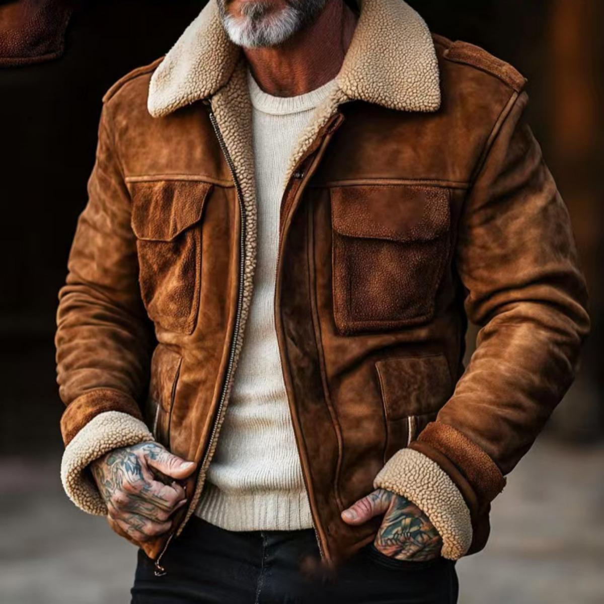 Fall Winter New Men`s Jacket, Retro