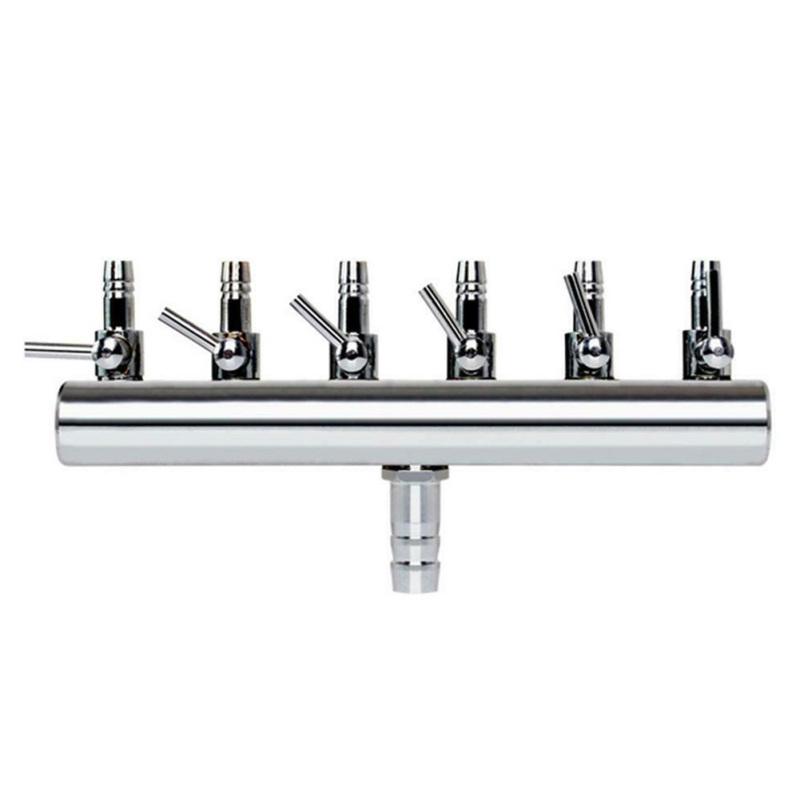 Stainless Steel Lever Distributor Splitter Oxygen Pump Air Flow Control Aquarium Outlet Accessories
