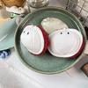 Lychee Plush Toy Keychain Cartoon Mini Lychee Soft Stuffed Doll Pendant Car Key Ring Backpack Bag Decor Kid Gift