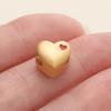 2Pcs/Pack 14/18K Gold Color Plated Heart Shape Charms Spacer Beads for Handmade DIY Necklace Jewelry Making Accessories