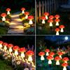 Solar Mushroom Lights for Garden Decor Waterproof Outdoor Garden Mushroom Lamp Solar LED Fairy Lights for Patio Path Yard Lawn