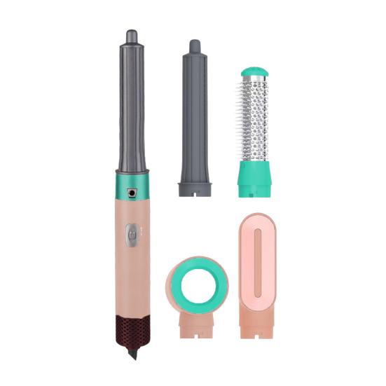 5-In-1 Hair Dryer Kit with 5 Attachments 600W Professional Electric Hair Styler Dryer Curling Iron Straightening Brush Portable Hair Styling Tools