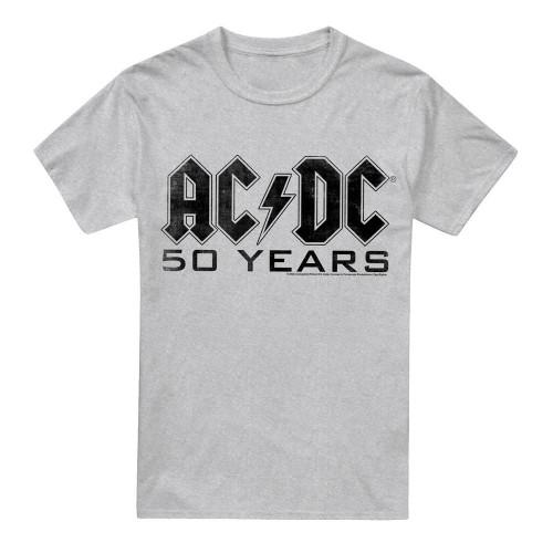 AC/DC Mens 50 Years Logo T-Shirt