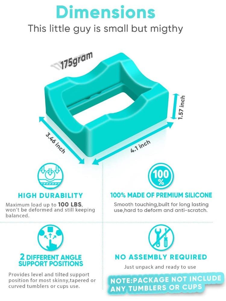 1Pc Mug Holder with Scraper, Anti-scalding Silicone Cup Holder
