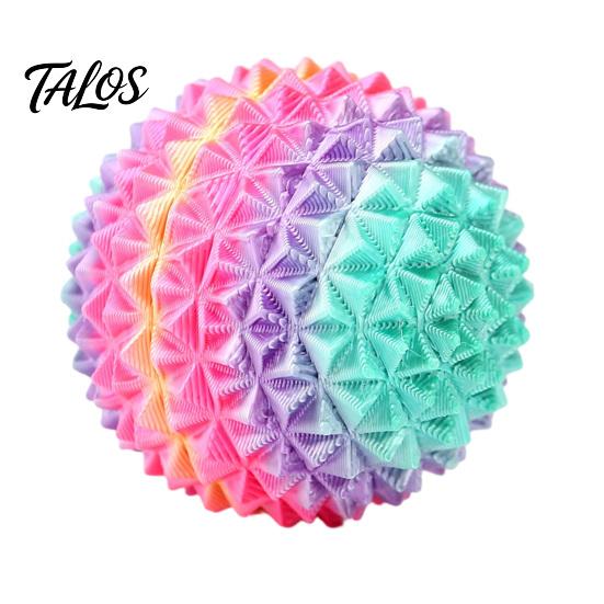 Sensory Spiky Ball 3D Printed Toy, Stress Relief Mini Textured Ball, Desk Reliever Massage Decompression Toy for Home Office School Anxiety