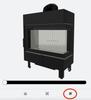 Steel Fireplace KRATKI LUCY Right 14 kW Ø 200