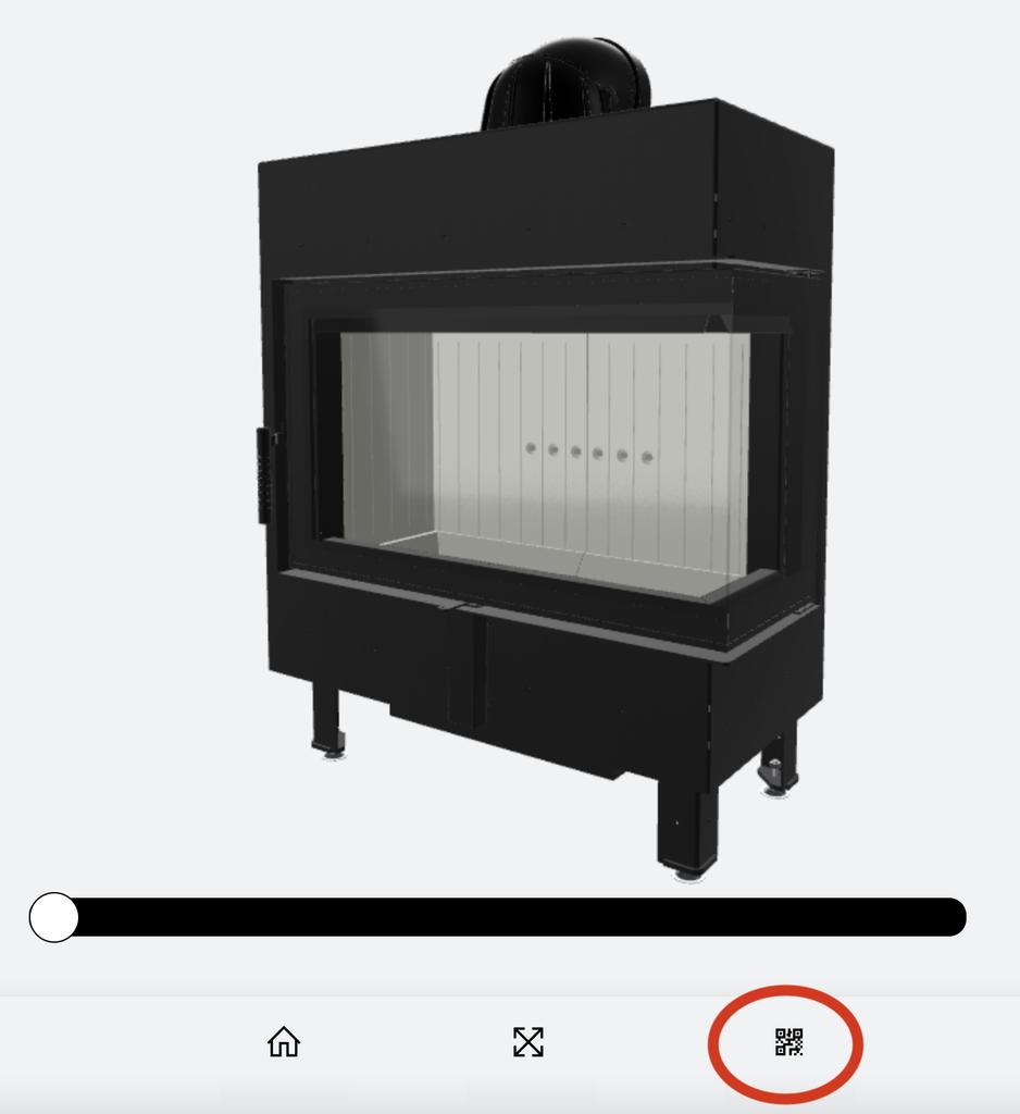 Steel Fireplace KRATKI LUCY Right 14 kW Ø 200