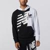 New Balance Splice Logo Hoodie Asia Sizing 'White Black' Men's MT11511-BM