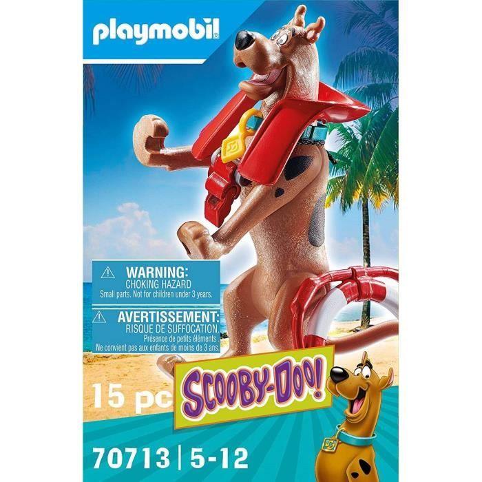 PLAYMOBIL - 70713 - SCOOBY-DOO Sauveteur des mers - Figurine de collection Scooby-Doo en tenue de sauveteur