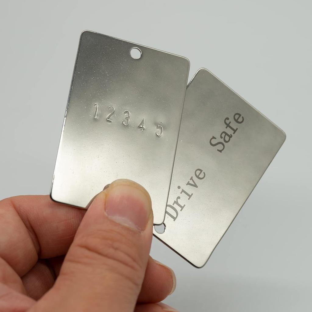 StayMax Engraving Blanks Stamping Blanks 25 Pack 6x4 CM