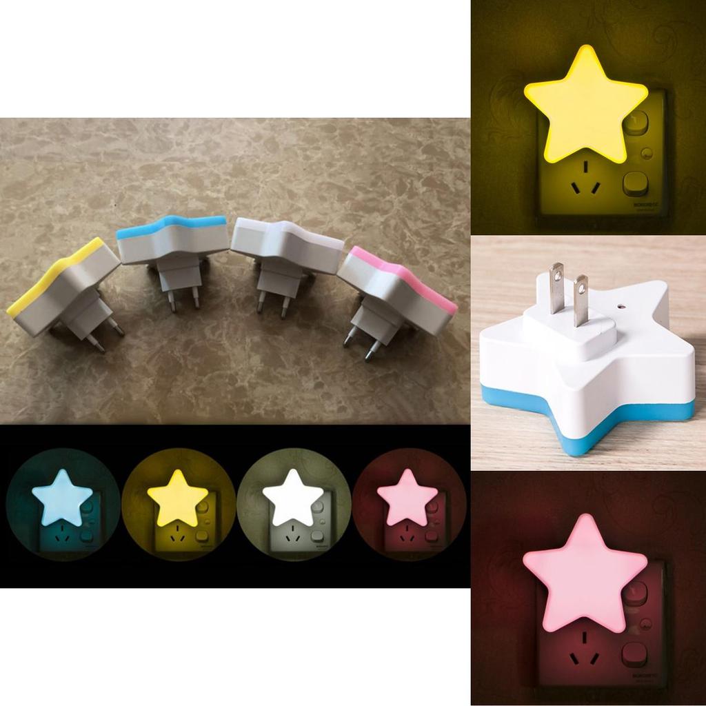 Sanft leuchtende LED-Sternen-Nachtlampe für gemütliches Kinderzimmer